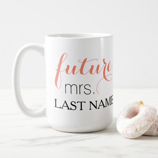 Zukünftige Frau Coffee Mug Kaffeetasse (Mit Donut)