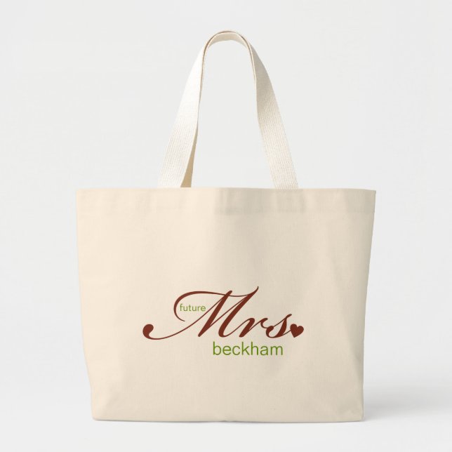 Zukünftige Frau Customizable Bag Jumbo Stoffbeutel (Vorne)