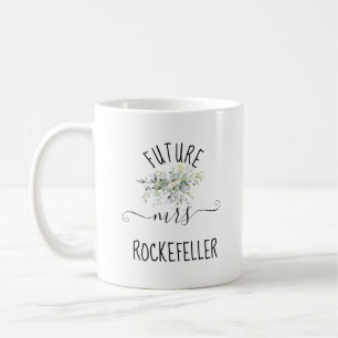Zukünftige Frau Greenery Verlobungsgeschenk, Braut Kaffeetasse