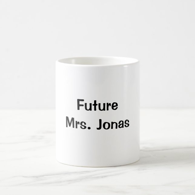 Zukünftige Frau Jonas Kaffeetasse (Mittel)