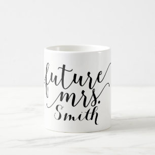 ZUKÜNFTIGE FRAU Maßgeschneiderter Name Personalisi Kaffeetasse