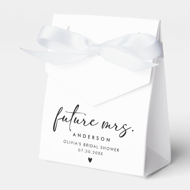 Zukünftige Frau Modern Handwriting Script Geschenkschachtel (Vorderseite)