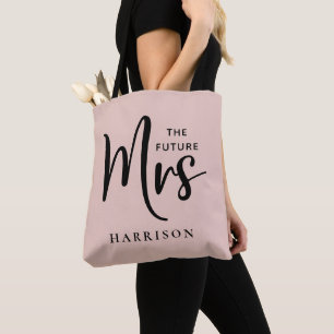 Zukünftige Frau Personalisiert Blush Pink Tasche