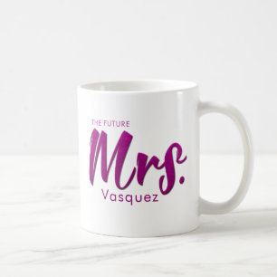 "Zukünftige Frau" Photorealistic violette Folie Kaffeetasse