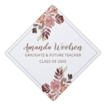Zukünftige Geschlossen Lehrerin Floral