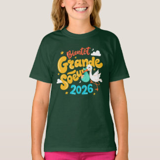 Zukünftige Große Schwester 2026 Ich werde eine gro T-Shirt
