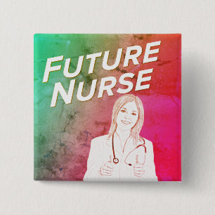 Zukünftige Krankenschwester Button