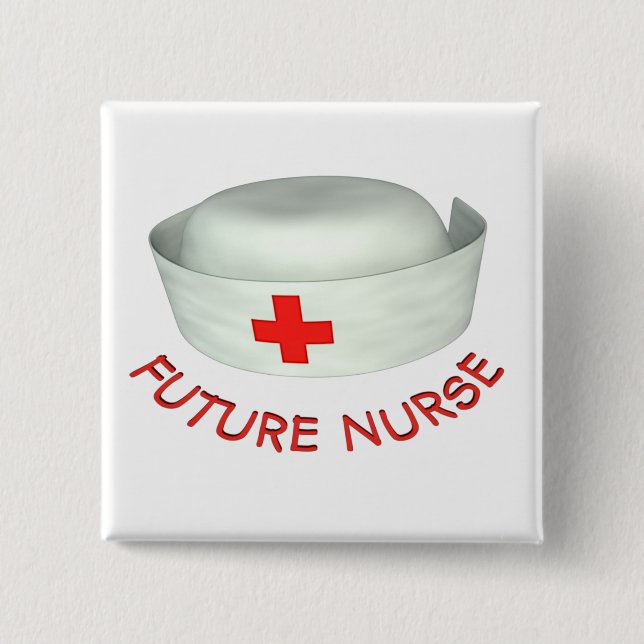 Zukünftige Krankenschwester Button (Vorderseite)