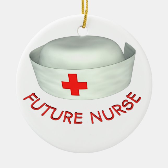 Zukünftige Krankenschwester Keramikornament (Vorne)