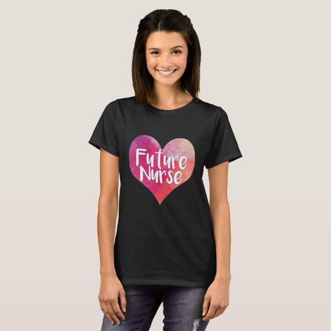 Zukünftige Krankenschwester T-Shirt (Vorne ganz)