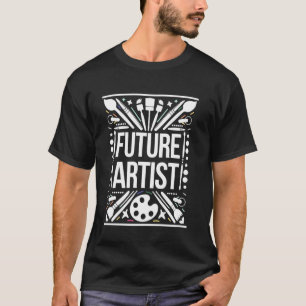 Zukünftige Künstlerin Abschluss Schule Kinder Klei T-Shirt