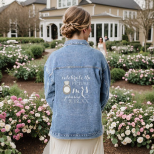 Zukünftige MRS Braut Bridal Shower Hochzeitsring Jeansjacke