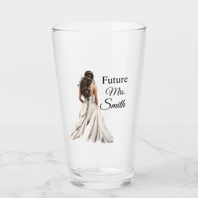 Zukünftige Mrs. Braut Glas (Vorderseite)