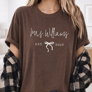 Zukünftige Mrs   Elegantes Schriftzug-Geschenk zur T-Shirt