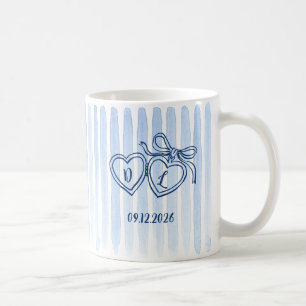 Zukünftige Mrs Hochzeitsdatum Brautgeschenk Verlob Kaffeetasse