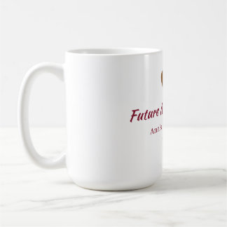 Zukünftige Mrs Name Brown Herz Rosa Brautparty Dat Kaffeetasse