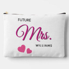 Zukünftige Mrs Personalisiertes Hochzeitsdesign  Zubehörtasche