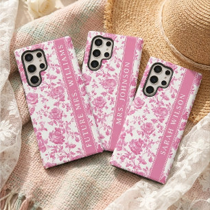 Zukünftige Mrs Pink Chinoiserie Braut Verlobungsna Samsung Galaxy Hülle