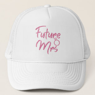 Zukünftige Mrs Trucker Mütze in Rosa