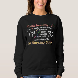 Zukünftige Pflegekraft wird Auszubildende Pflegekr Sweatshirt