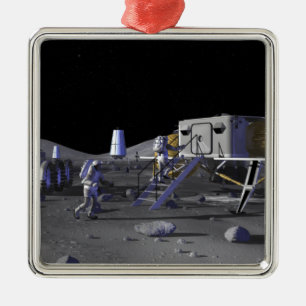 Zukünftige Raumforschungaufträge 13 Ornament Aus Metall