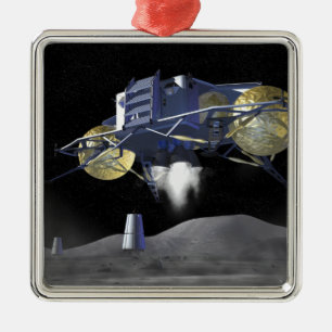 Zukünftige Raumforschungaufträge 4 Silbernes Ornament