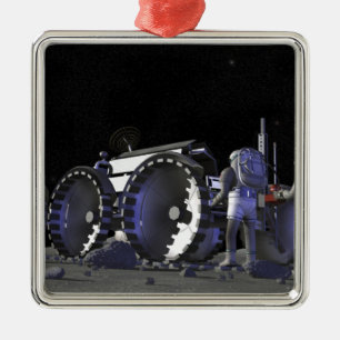 Zukünftige Raumforschungaufträge 9 Silbernes Ornament