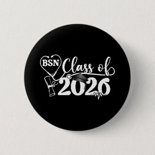 Zukünftige RN BSN Pflegeschulklasse 2026 Abschluss Button
