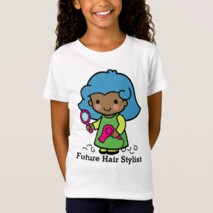 Zukünftige Schönheitstieranlage/Friseur mit Fön T-Shirt