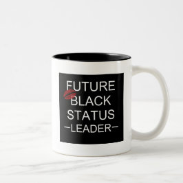 Zukünftige schwarze Status-Führer-Tasse Zweifarbige Tasse