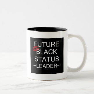 Zukünftige schwarze Status-Führer-Tasse Zweifarbige Tasse