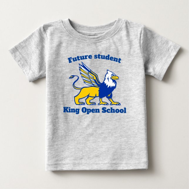 Zukünftige Studierende bei King Open Baby T-shirt (Vorderseite)