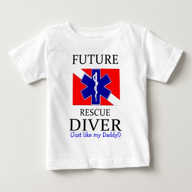 zukünftige Taucherin_daddy Baby T-shirt (Vorderseite)