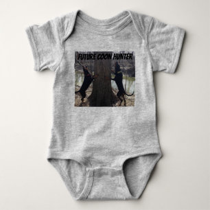 Zukünftige Waschbär-Jäger-Babykleidung Baby Strampler