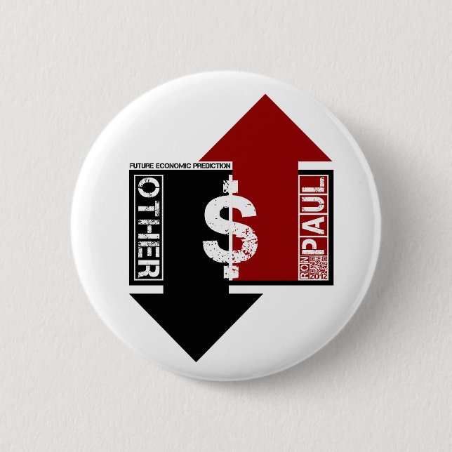 Zukünftige wirtschaftliche Vorhersage - Ron Paul Button (Vorderseite)