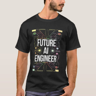 Zukünftiger AI-Ingenieur-Abschluss-Schulkind Fraue T-Shirt