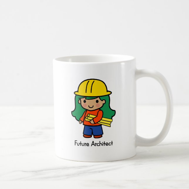 Zukünftiger Architekt - Mädchen Kaffeetasse (Rechts)