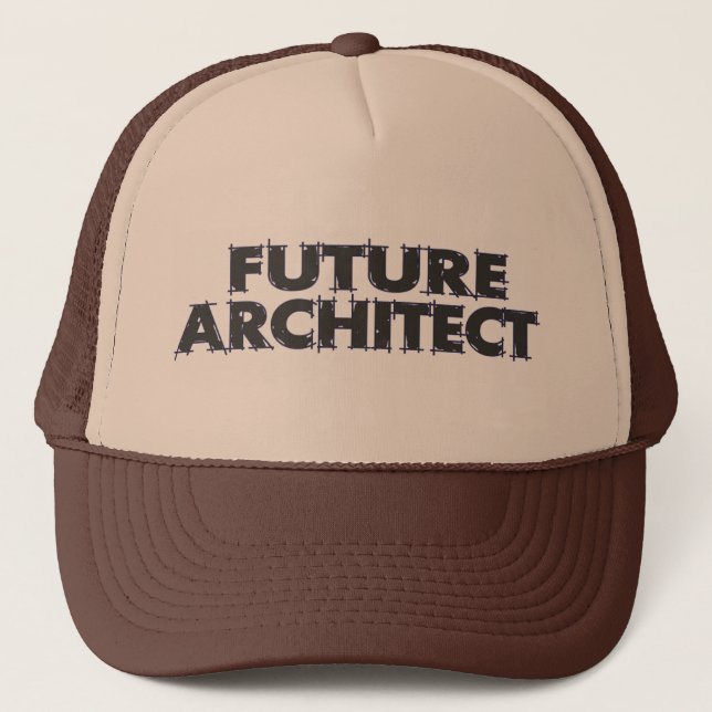 Zukünftiger Architekt Truckerkappe (Vorderseite)