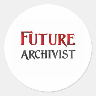 Zukünftiger Archivar Runder Aufkleber