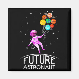 Zukünftiger Astronaut mit Planeten Lustige Aussage Magnet