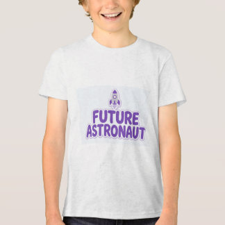 Zukünftiger Astronaut Süße Weltraum-Rakete Kinder- Tri-Blend Shirt