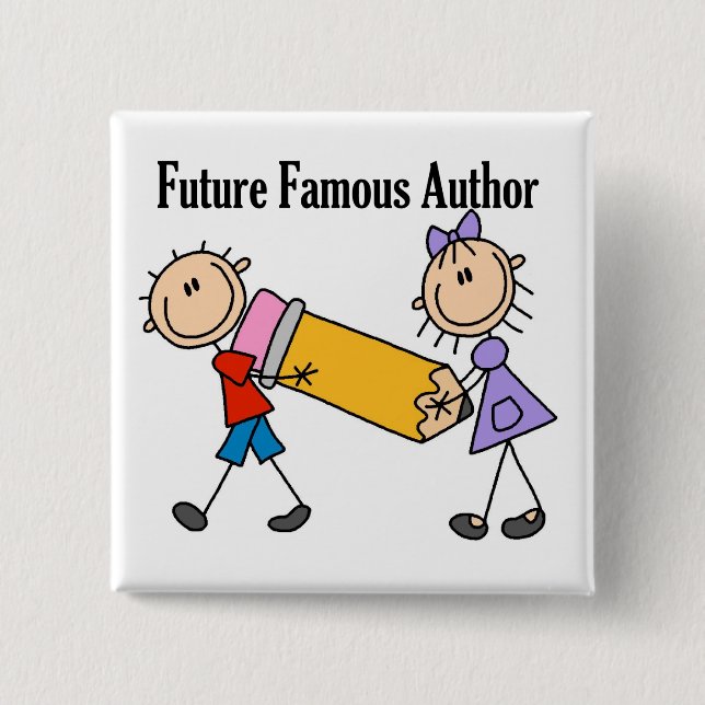 Zukünftiger Berühmter Autor Button (Vorderseite)
