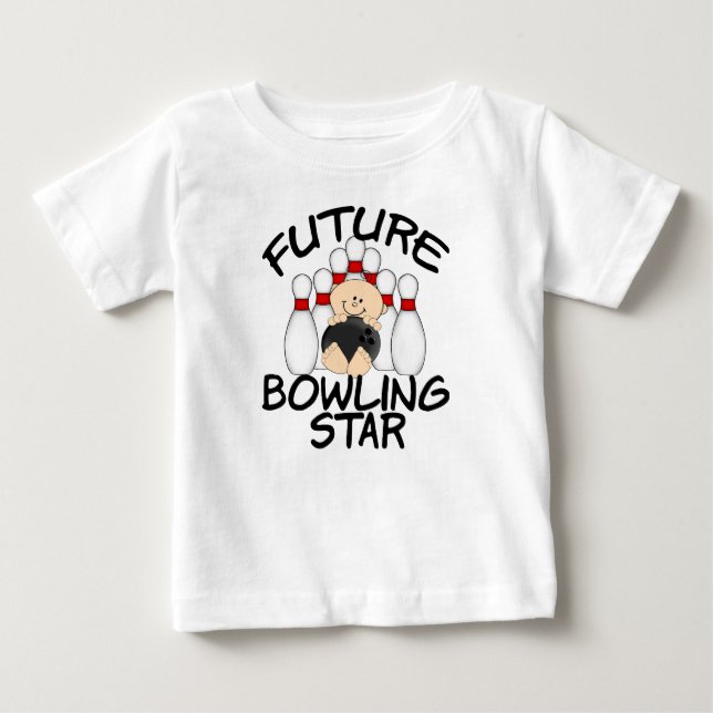Zukünftiger Bowlings-Stern Baby T-shirt (Vorderseite)