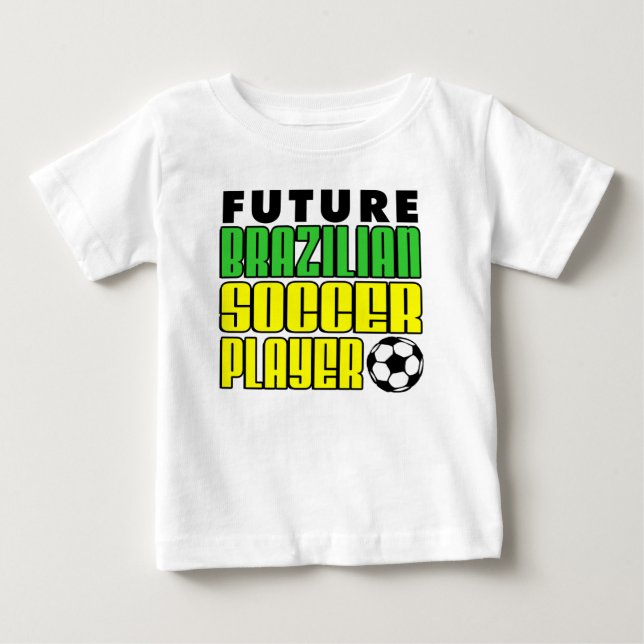 Zukünftiger brasilianischer Fußballspieler Baby T-shirt (Vorderseite)