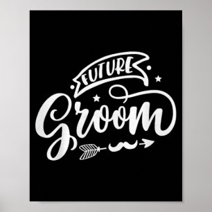 Zukünftiger Bräutigam Premium Tri-Blend Poster