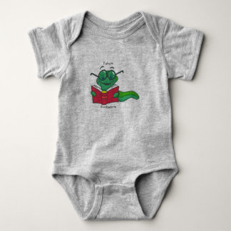 Zukünftiger Bücherwurm-Baby-Bodysuit Baby Strampler