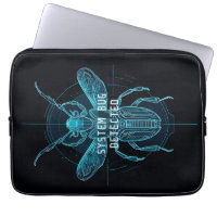 Zukünftiger Cyber-Bug entdeckt IT Humor Laptop Hül