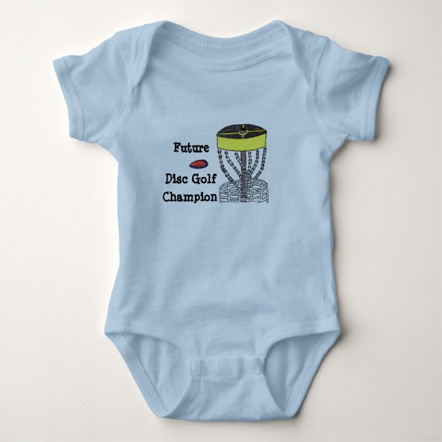 Zukünftiger Disc-Golf-Meisterbaby onsie Bodysuit Baby Strampler (Vorderseite)