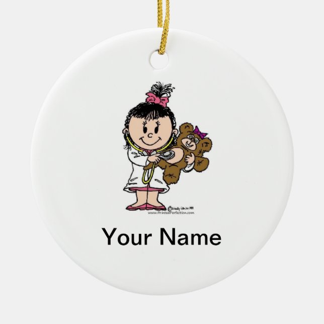 Zukünftiger Doktor - Frau Keramikornament (Vorne)