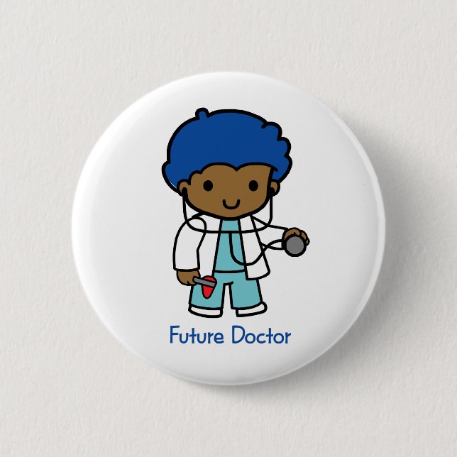Zukünftiger Doktor - Junge Button (Vorderseite)